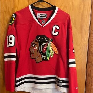 Reebok Red and Black Hockey Jersey